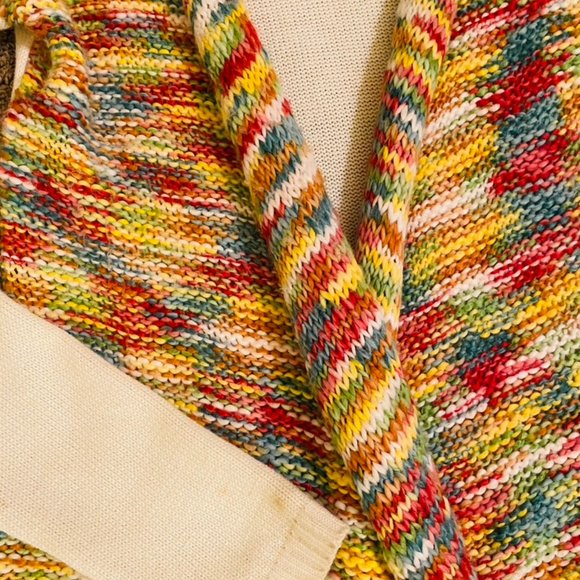 Colorful No Button Sweater - Picture 2 of 7